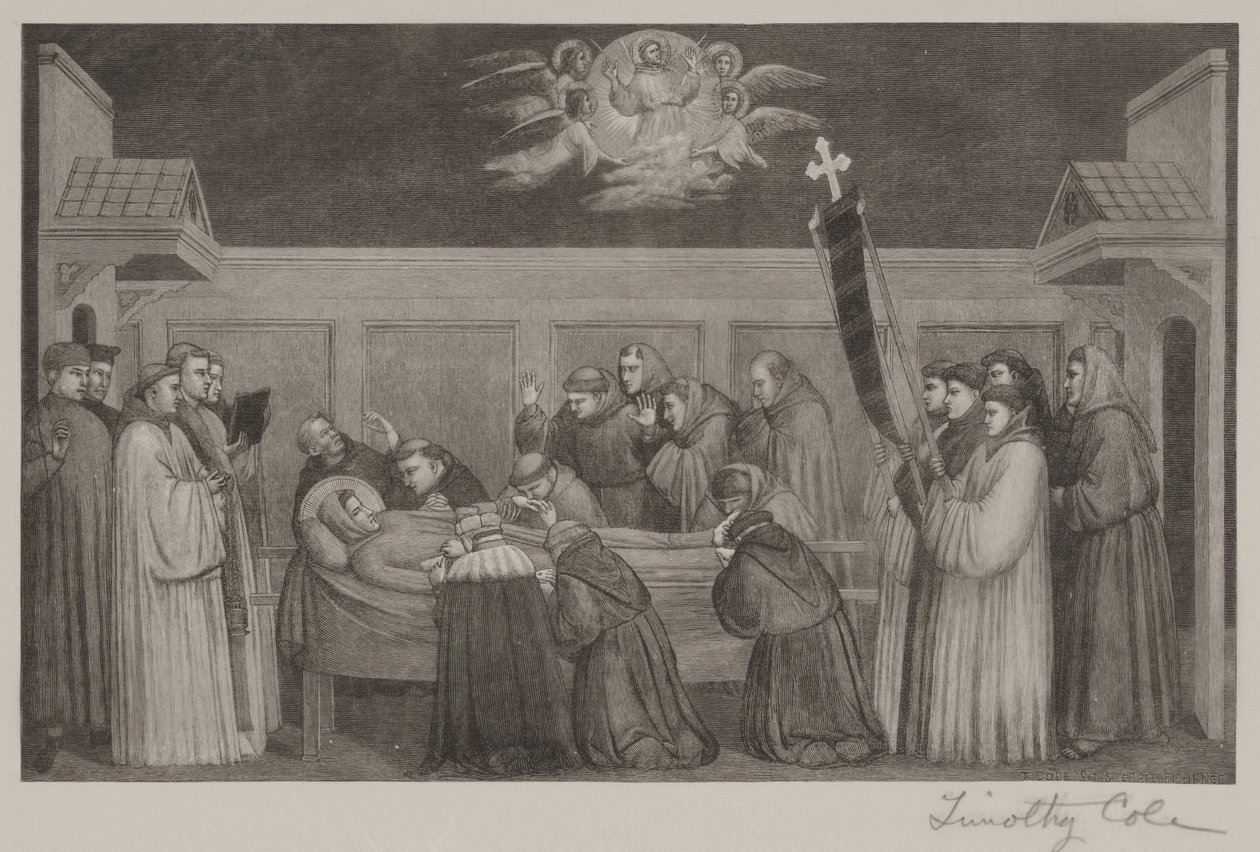 Dood van Sint Franciscus door Timothy Cole