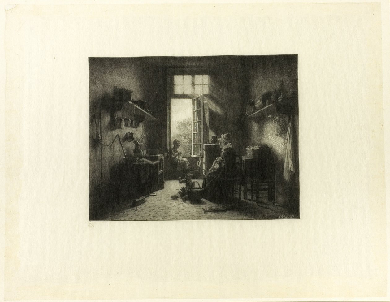 Interieur van een Keuken door Timothy Cole