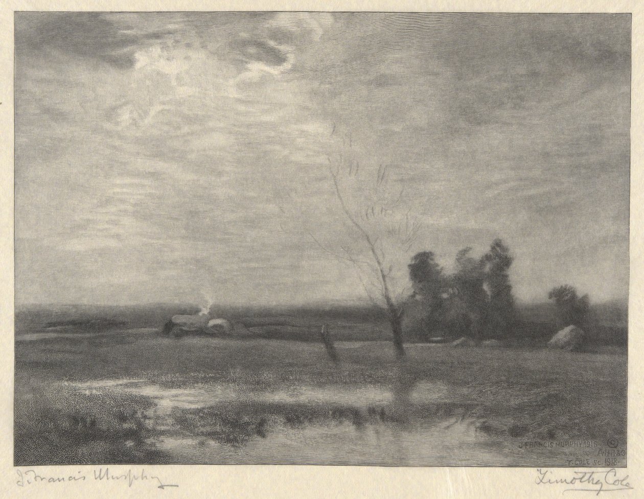 Landschap, Middag door Timothy Cole