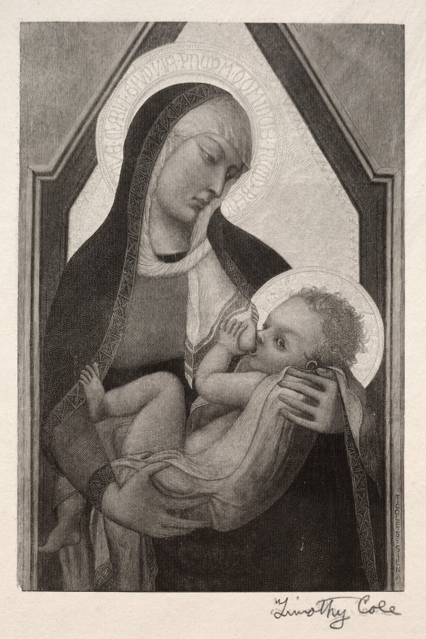 Oude Italiaanse Meesters: Madonna en Kind, 1888-1892 door Timothy Cole