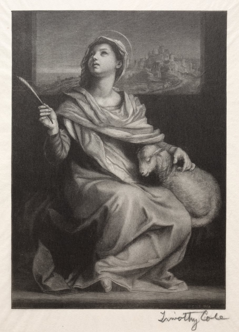 Oude Italiaanse Meesters: St. Agnes, 1888-1892 door Timothy Cole