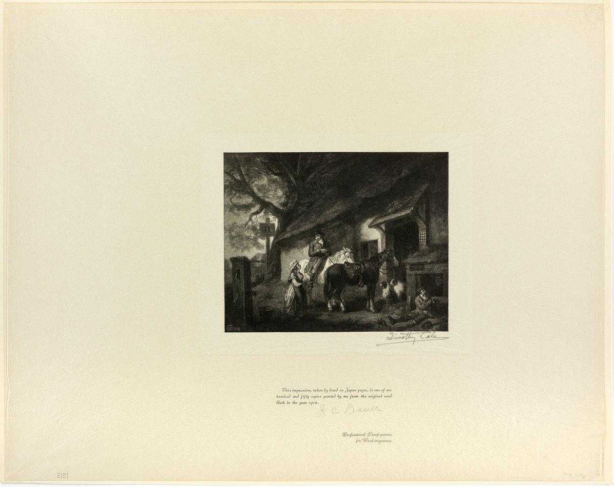 De halte, uit Old English Masters door Timothy Cole