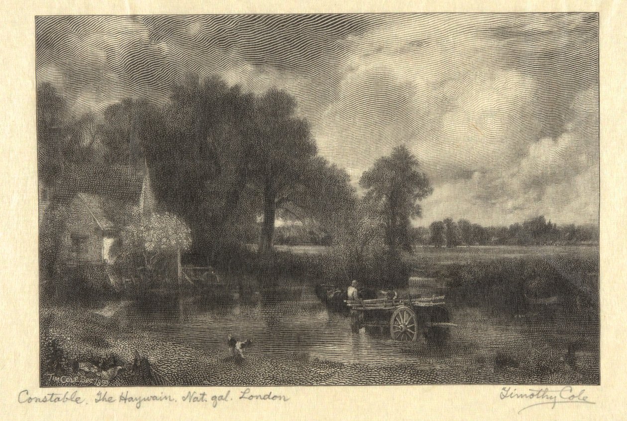 Zonder titel (naar Constable) door Timothy Cole