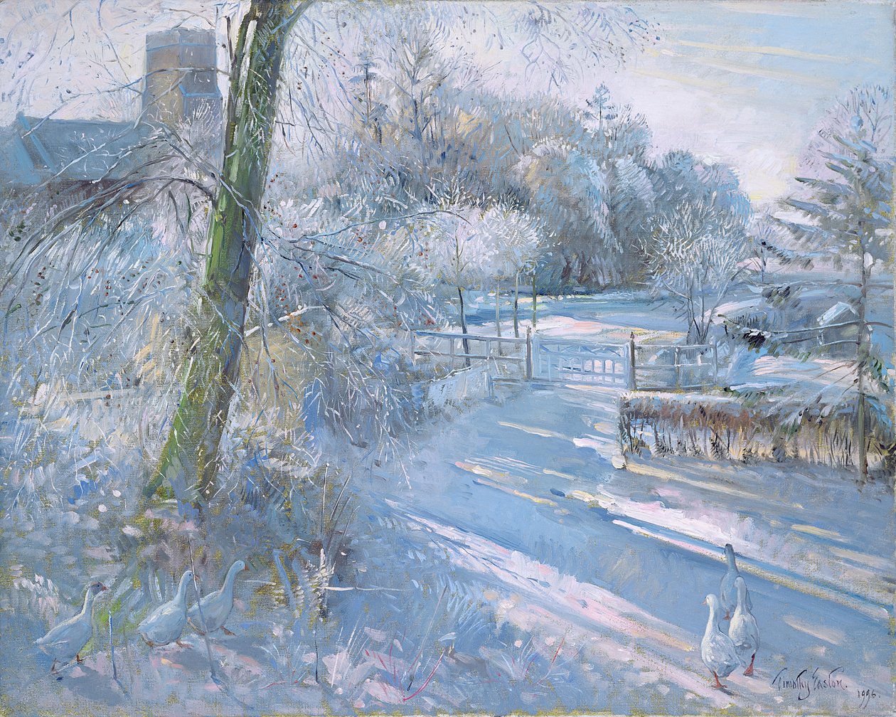 Hoar Frost Morning, 1996 door Timothy Easton