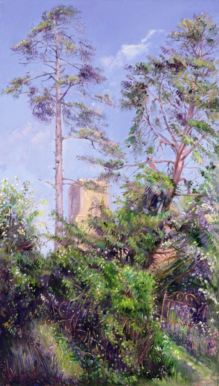 Pijnboom en Toren door Timothy Easton