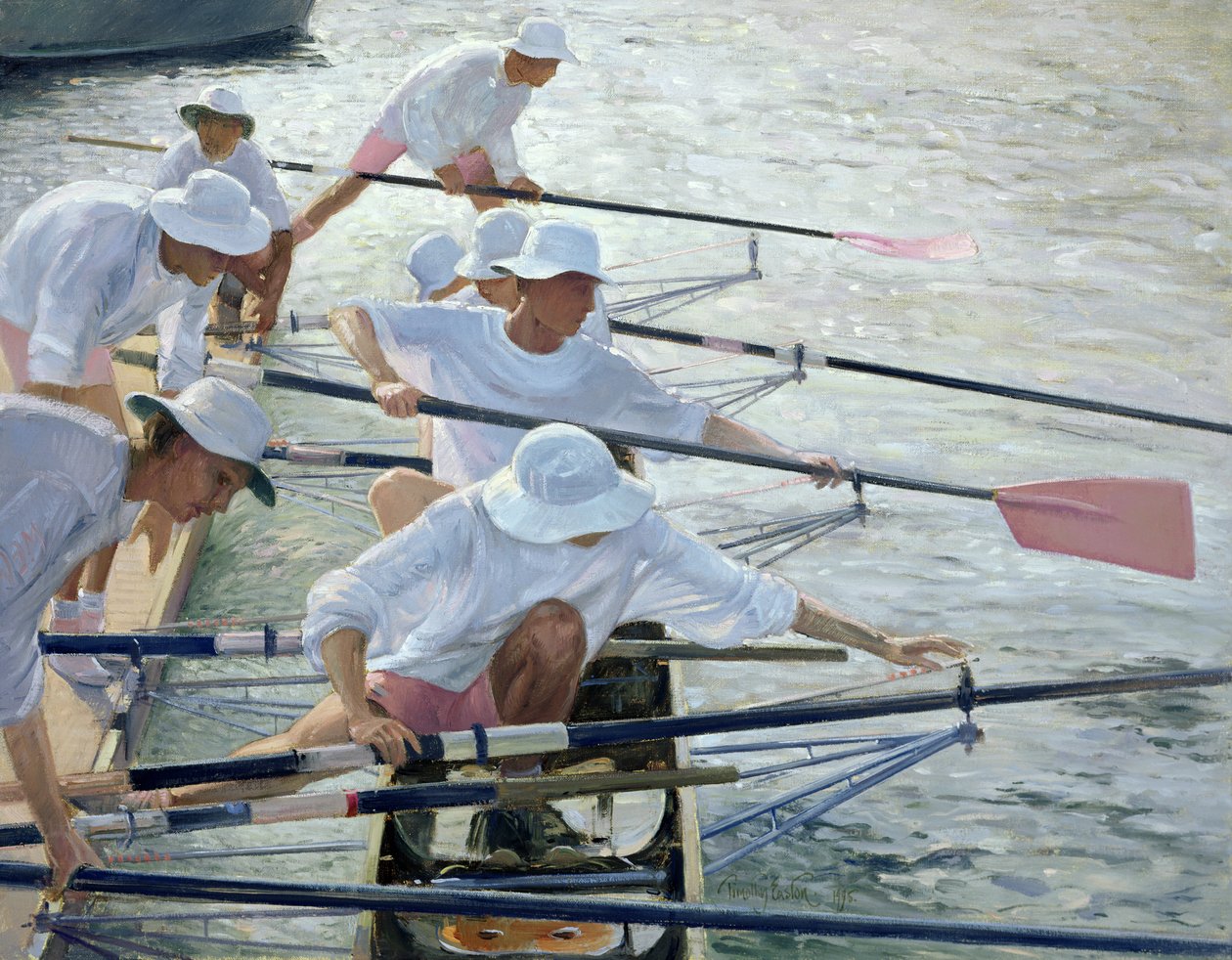 Vastmaken van Roeispanen, Henley door Timothy Easton