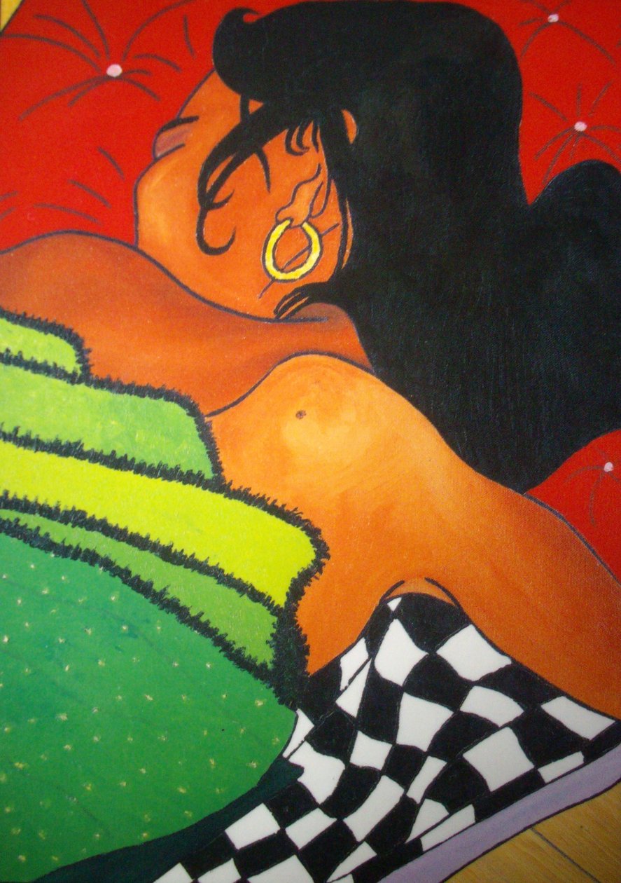 Slapend meisje, 2001 door Timothy Nathan Joel