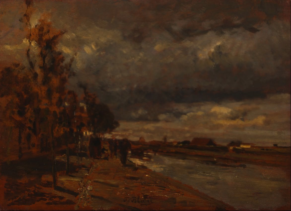 Kanaal in Holland door Tina Blau