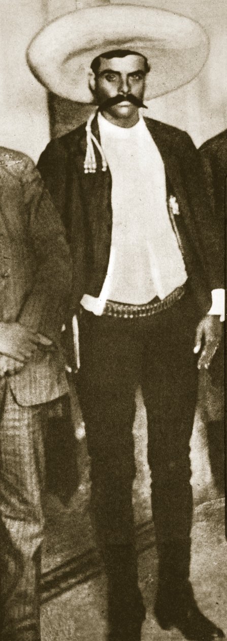 Emiliano Zapata door Tina Modotti