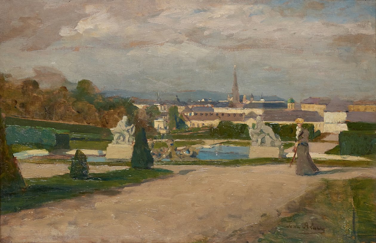 Vanuit het Belvedere door Tina Blau