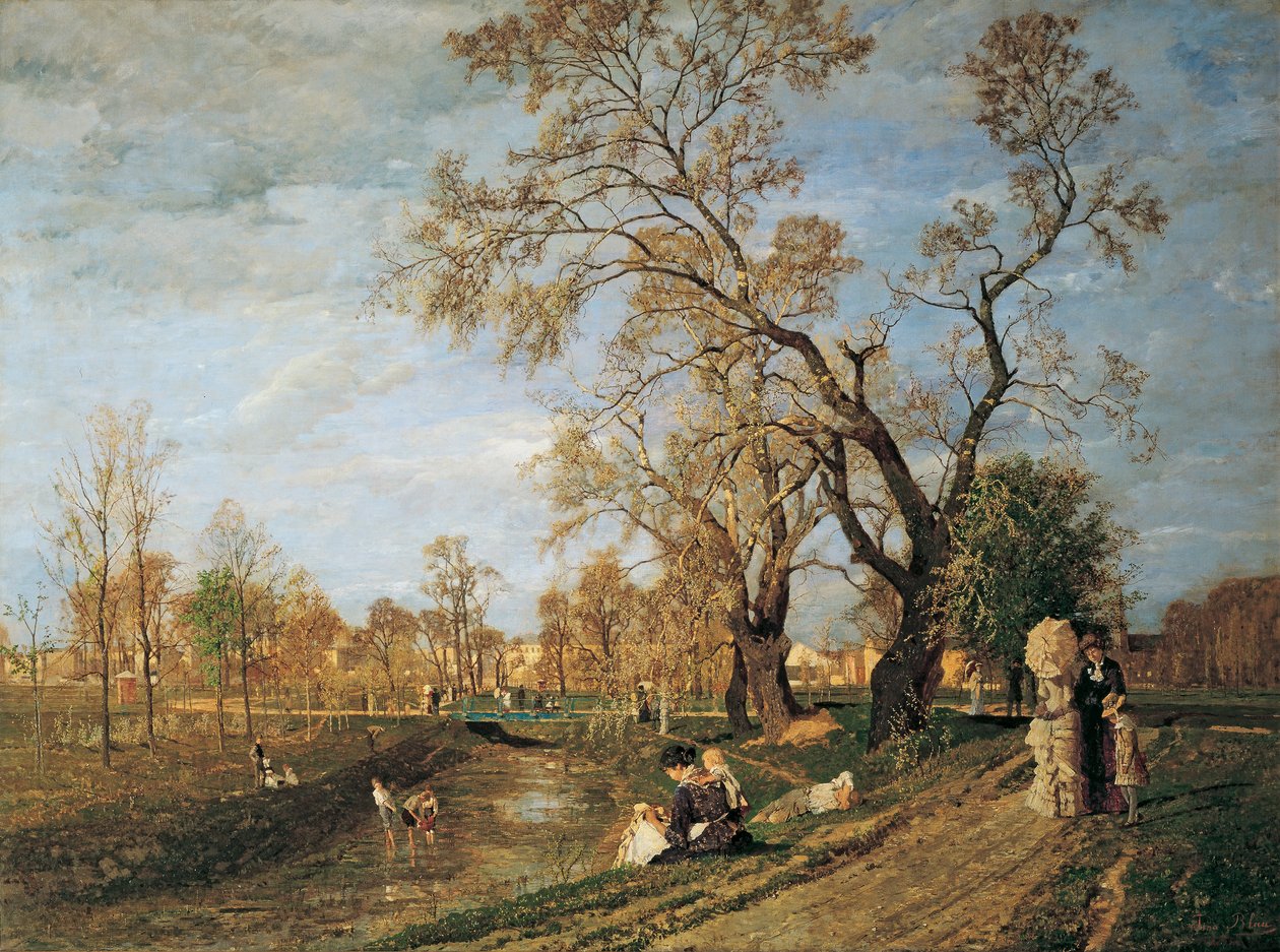 Lente in de Prater door Tina Blau