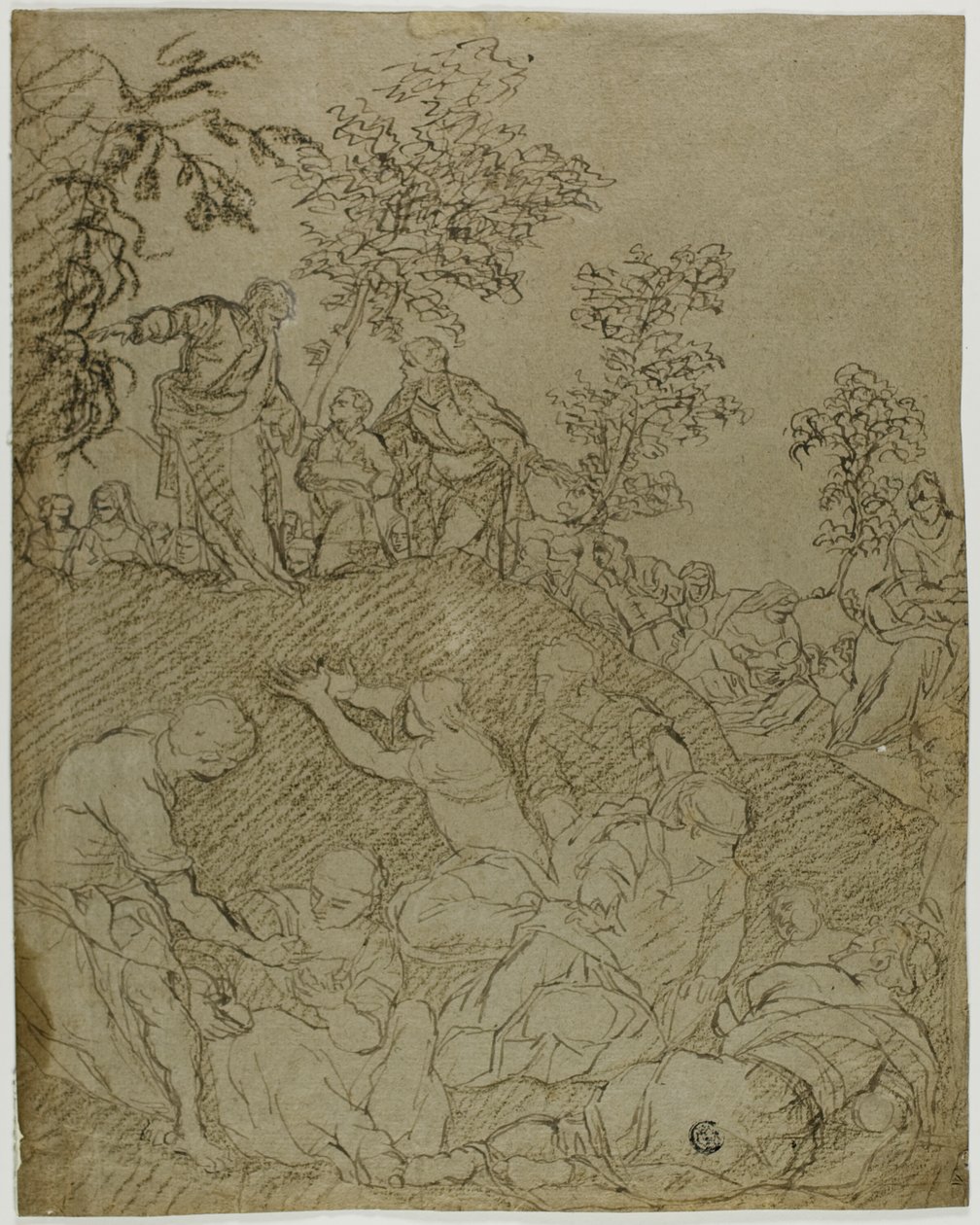 Wonder van de broden en de vissen door Tintoretto