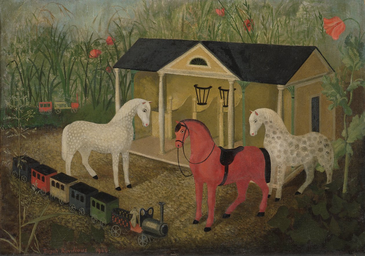 Paarden en Treinen door Tirzah Ravilious