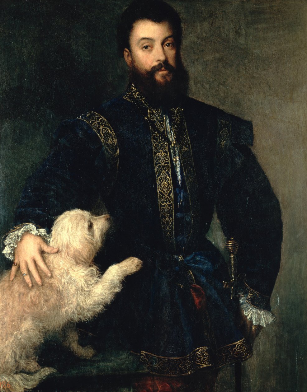Federigo Gonzaga, hertog van Mantua, ca. 1525-30 door Tiziano Vecelli