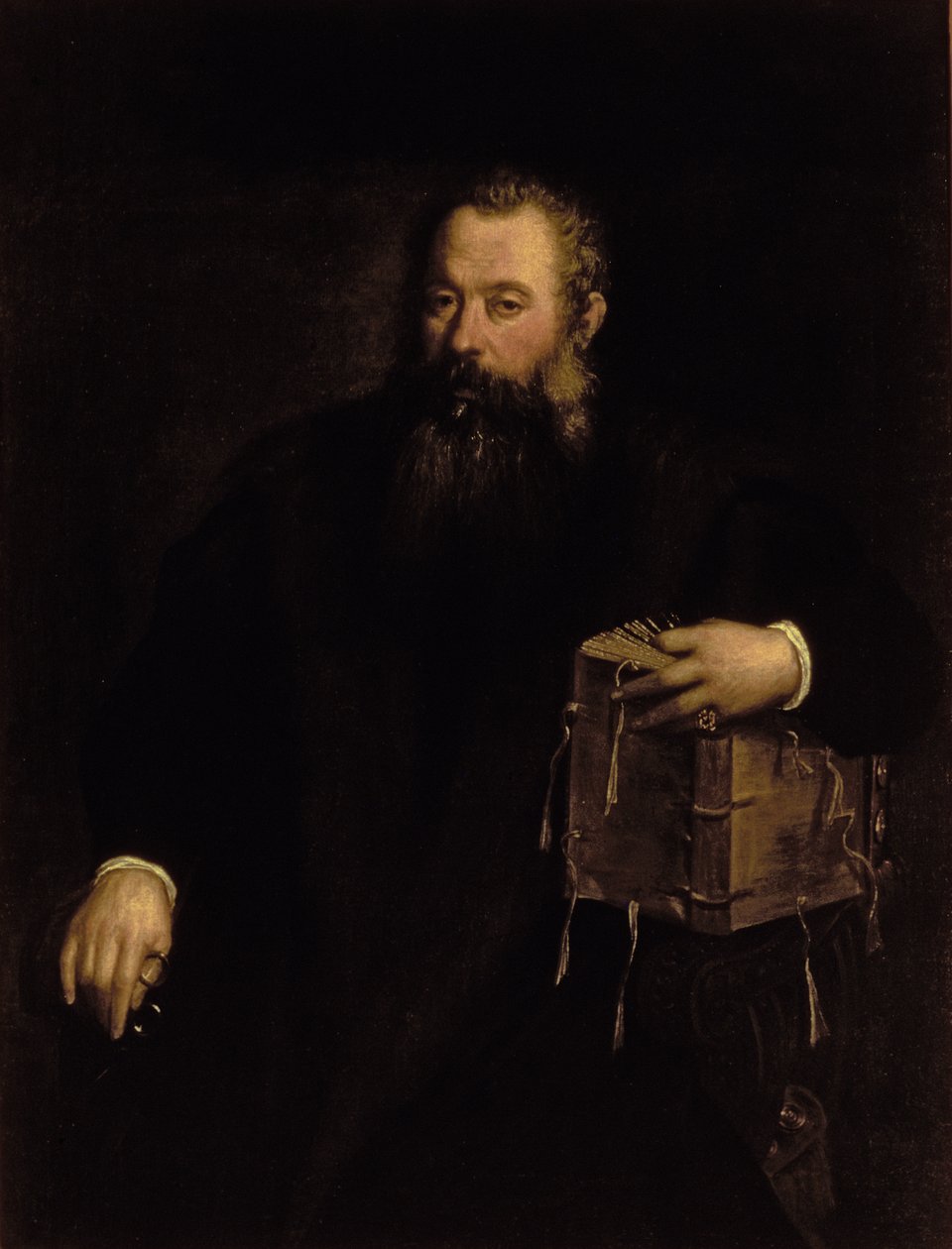 Portret van de dokter Andreas Vesalius door Tiziano Vecelli
