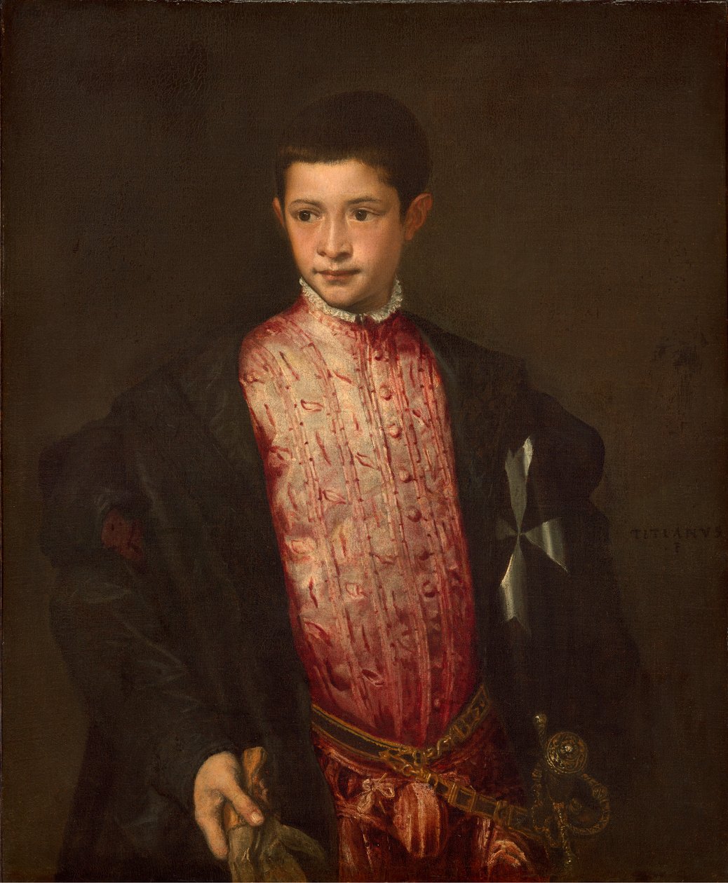 Ranuccio Farnese door Tiziano Vecelli