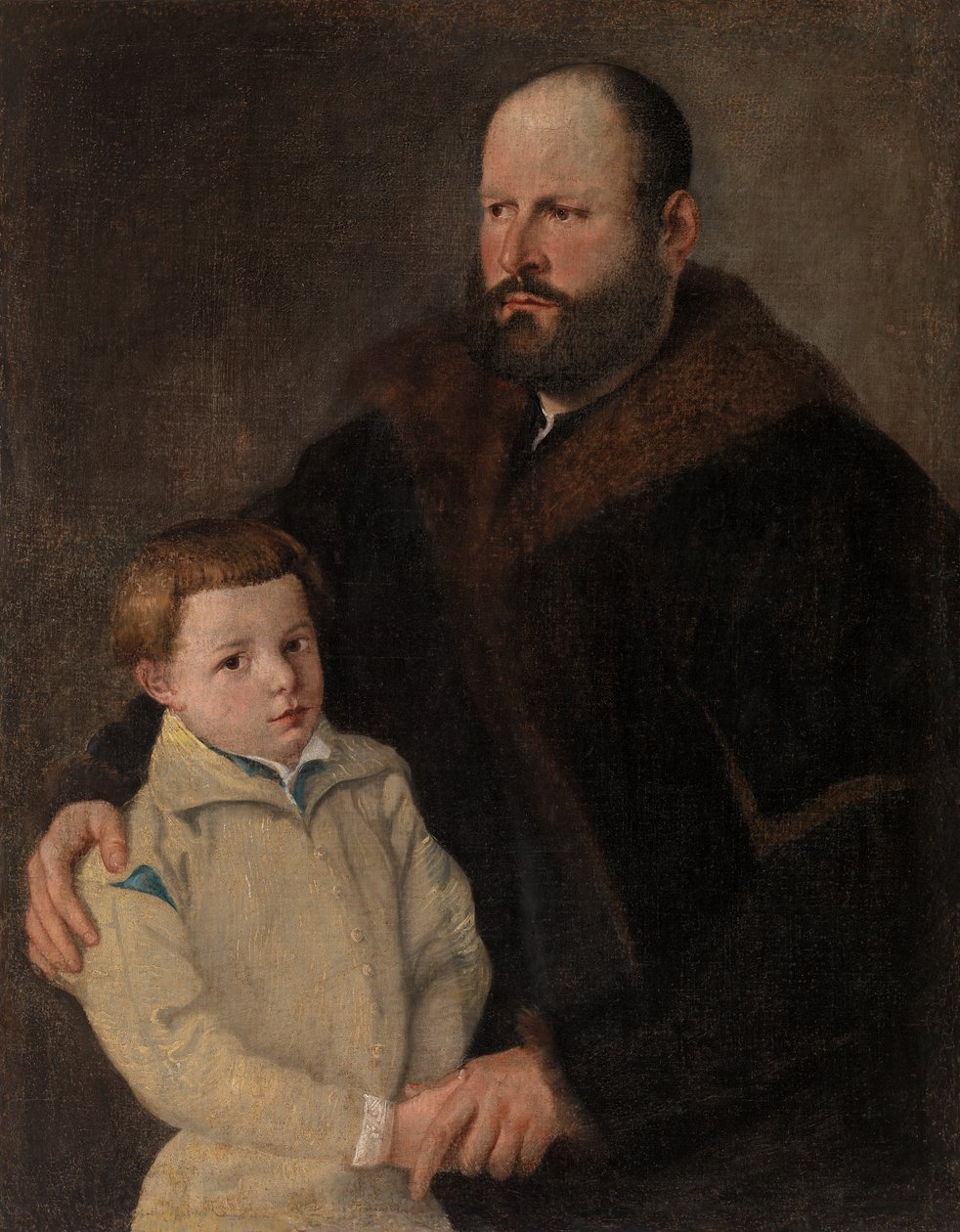 Man en jongen door Tiziano Vecelli