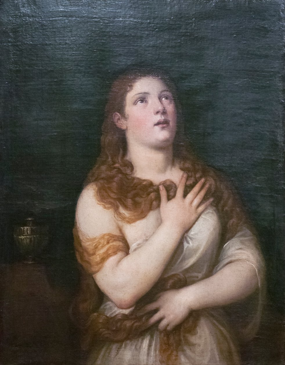 Boetvaardige Magdalena door Titian (c.1488 1576) (after)