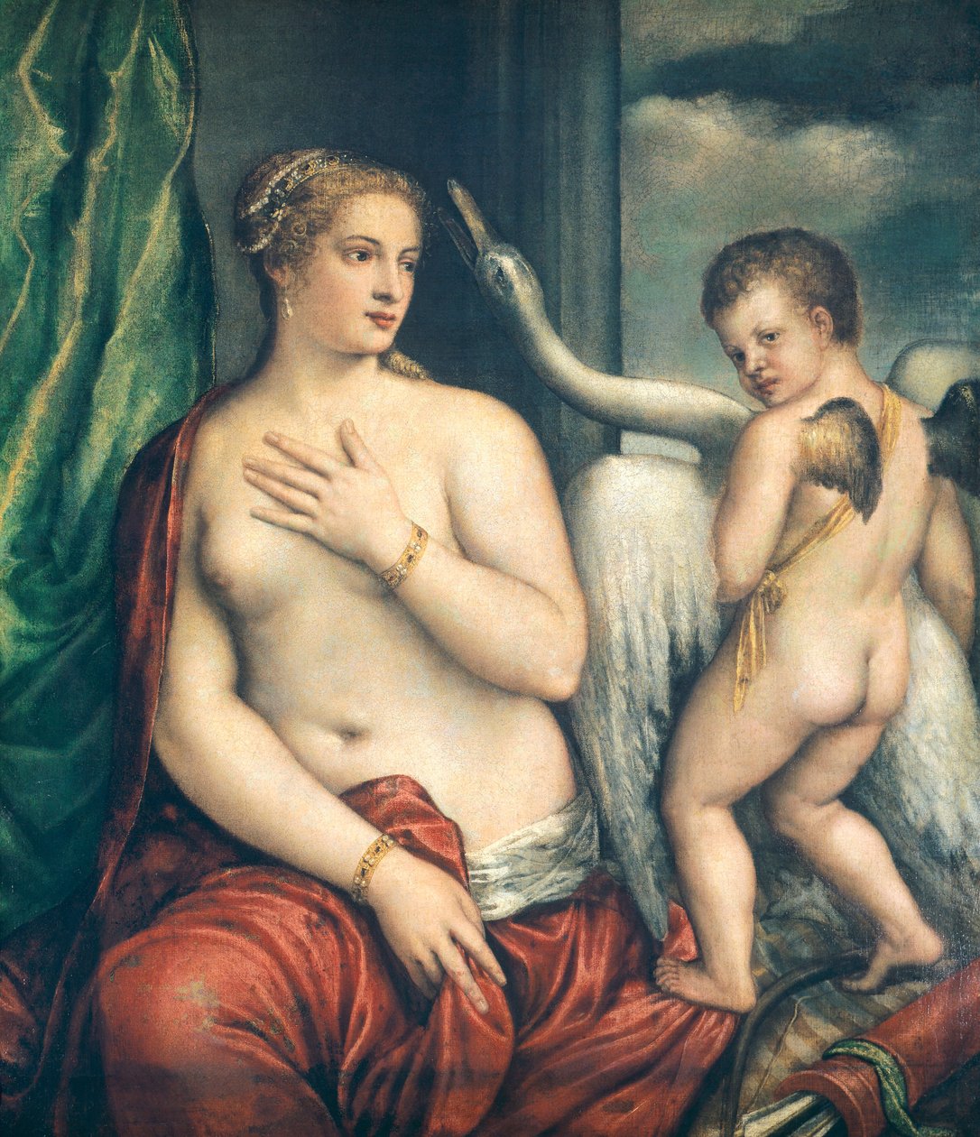 Leda door Titian (c.1488 1576)