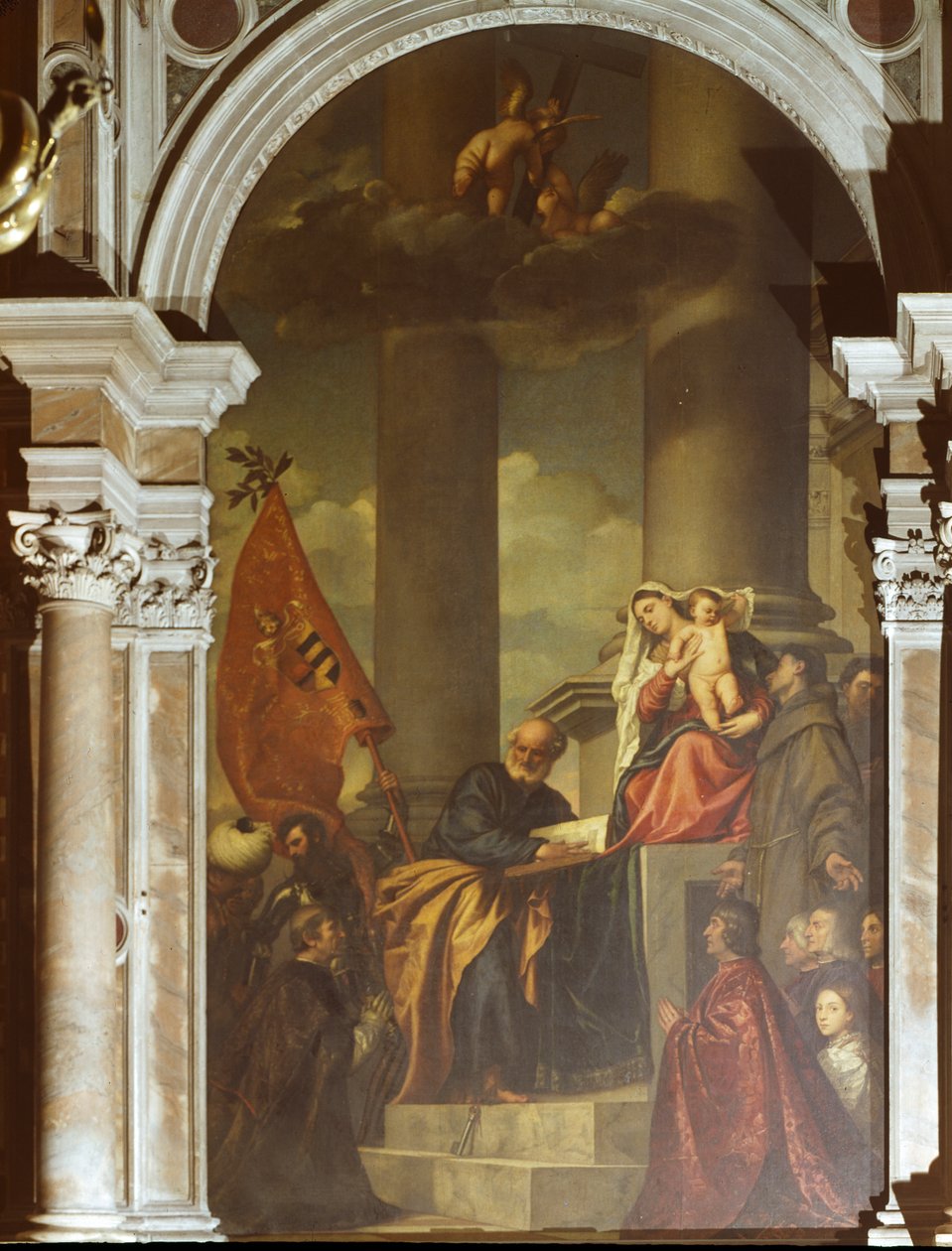 Sacra Conversazione door Titian (c.1488 1576)