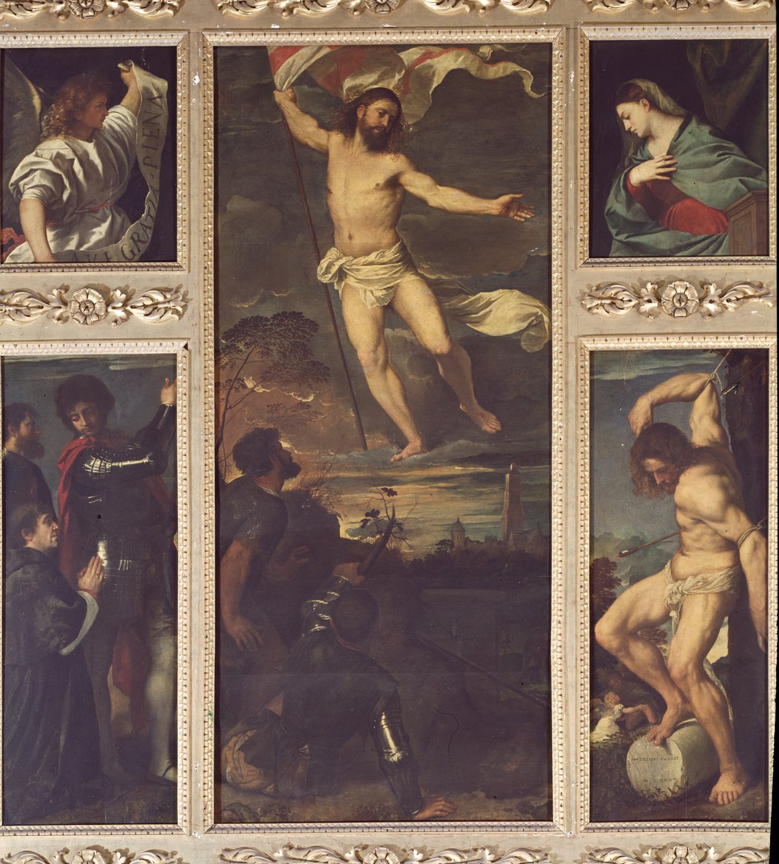 Het Averoldi Polyptiek door Titian (c.1488 1576)
