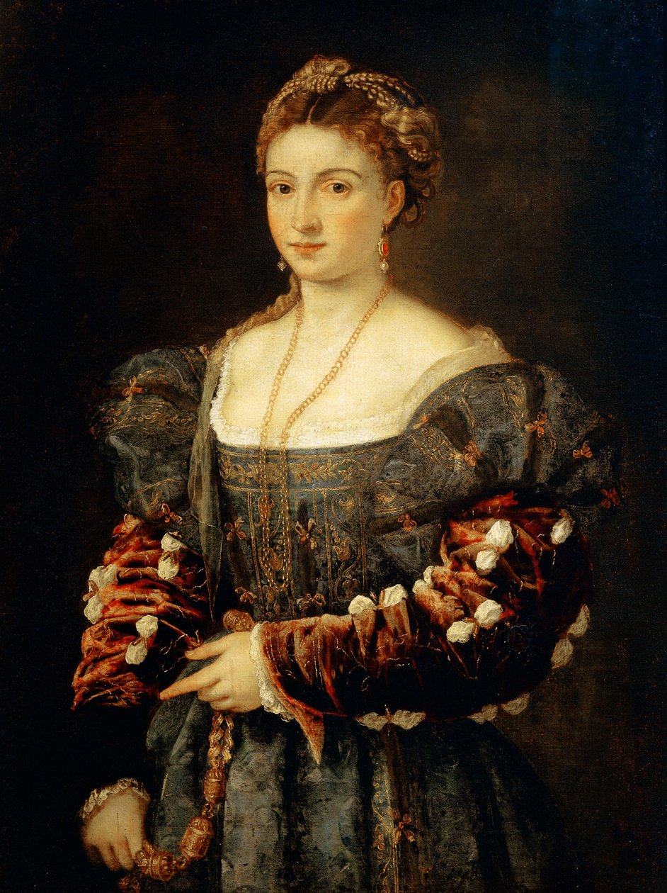 De mooie door Titian (c.1488 1576)
