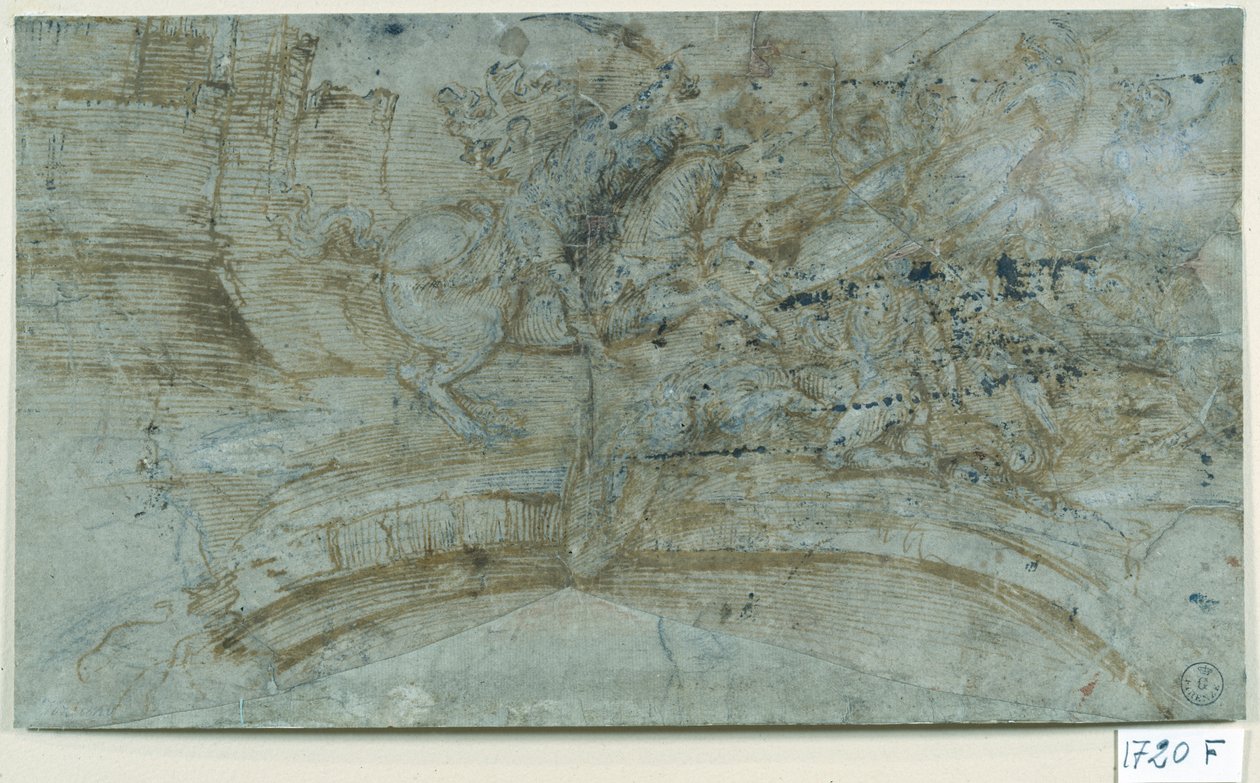 Slag door Titian (c.1488 1576)