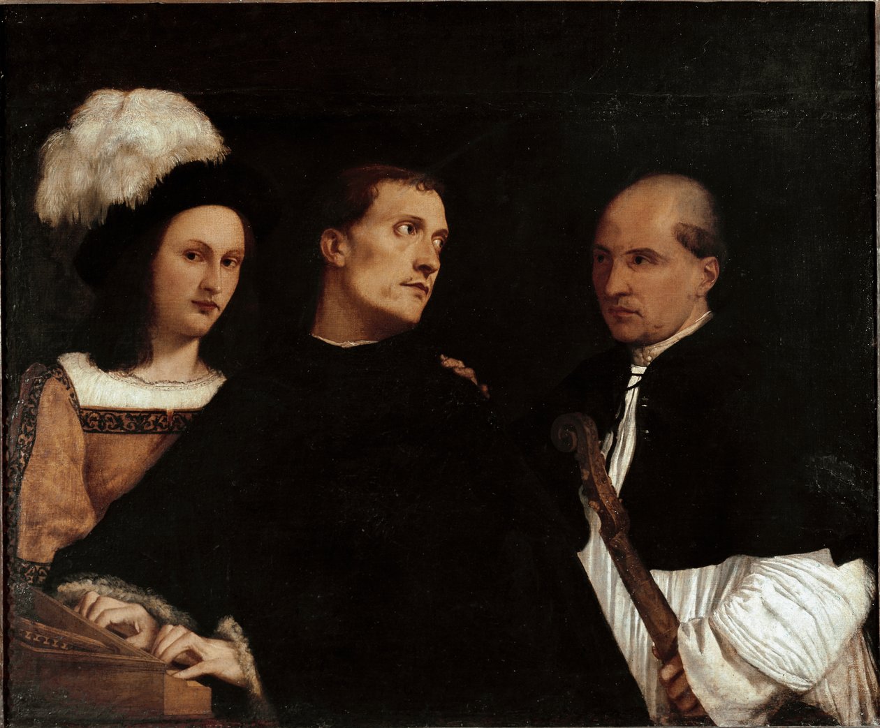 Il concerto (o Concerto interrotto) door Titian (c.1488 1576)
