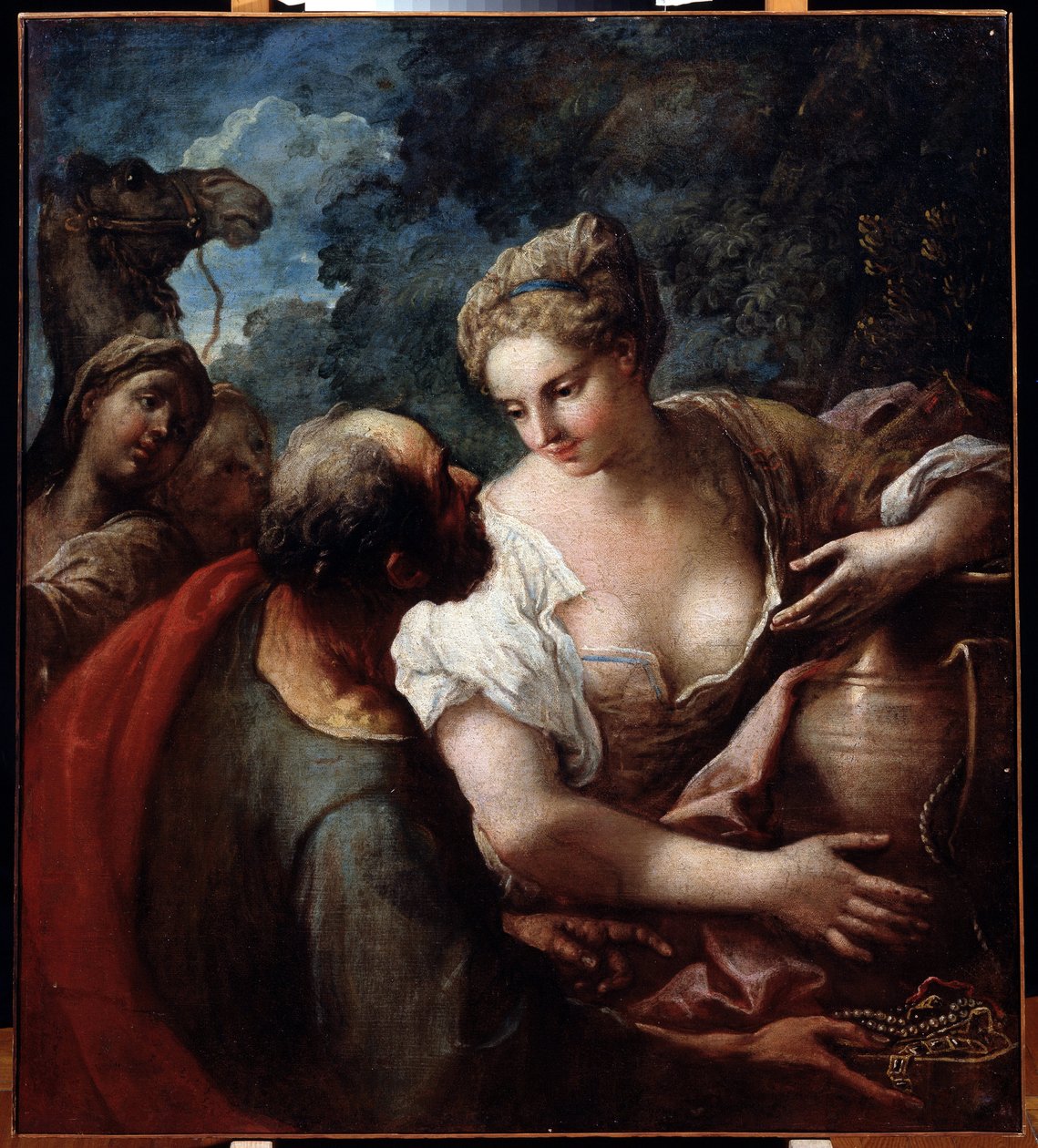 Rebekka bij de bron door Tiziano Vecelli