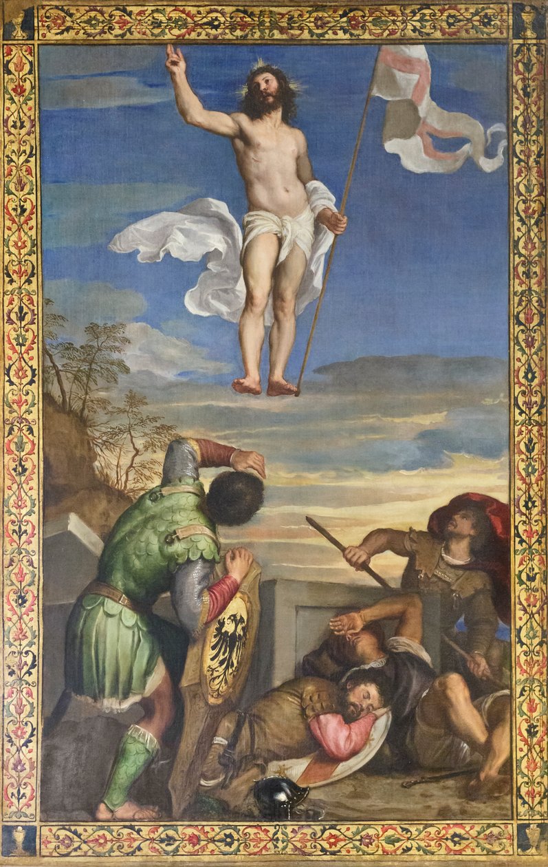 De opstanding van Jezus door Titian (c.1488 1576)