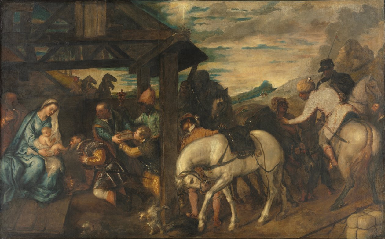 Aanbidding der wijzen door Titian