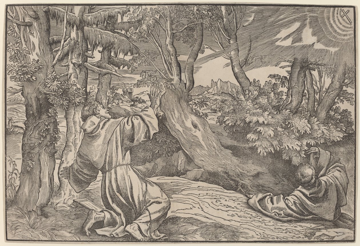 Sint Franciscus ontvangt de stigmata door Titian
