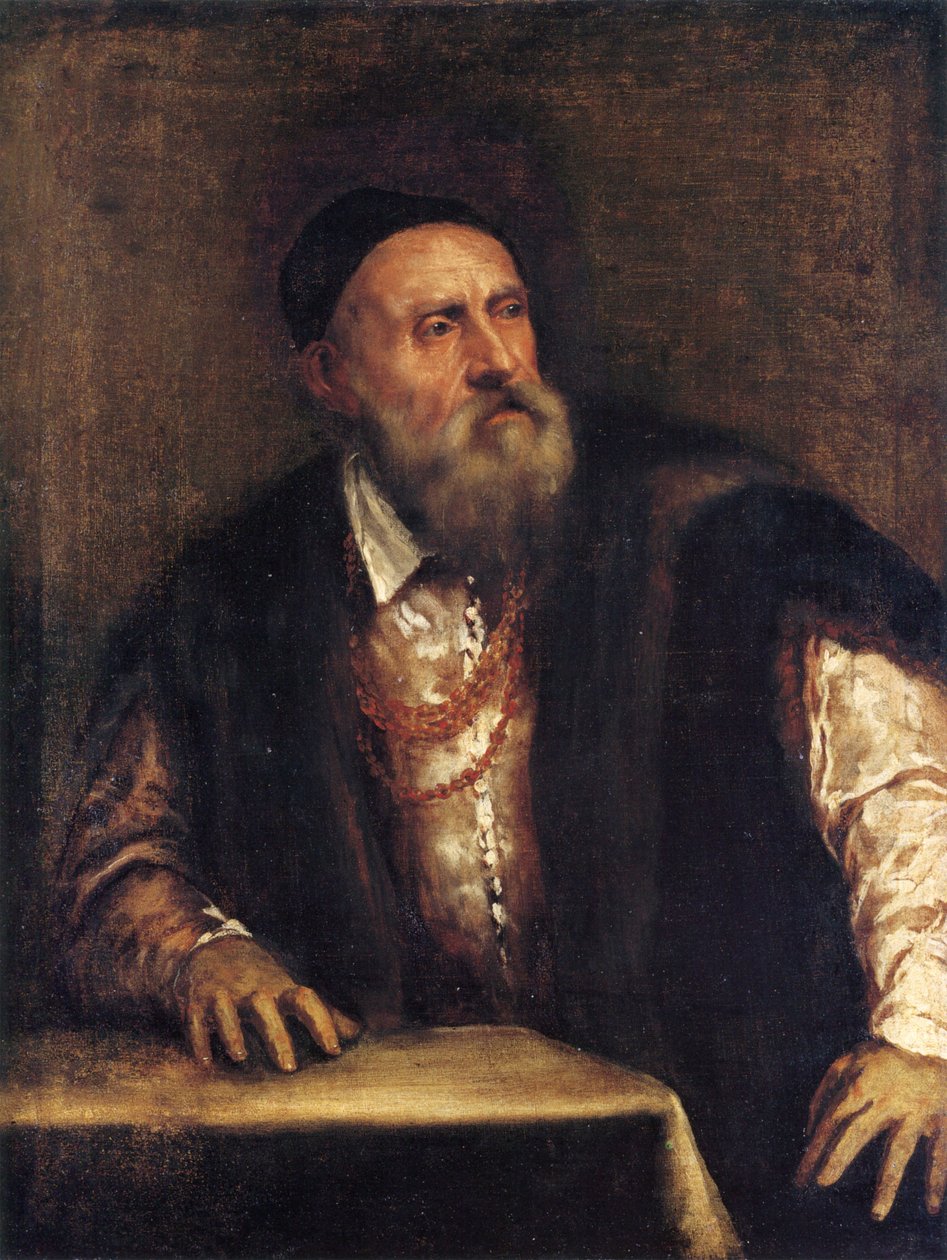 Zelfportret, ca. 1550-1562 door Titian