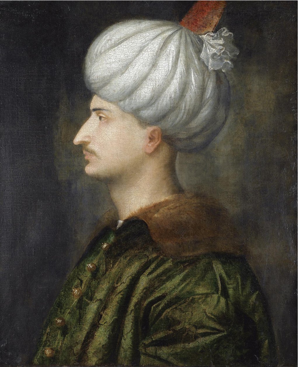 Sultan Suleiman I de Prachtige door Titian,