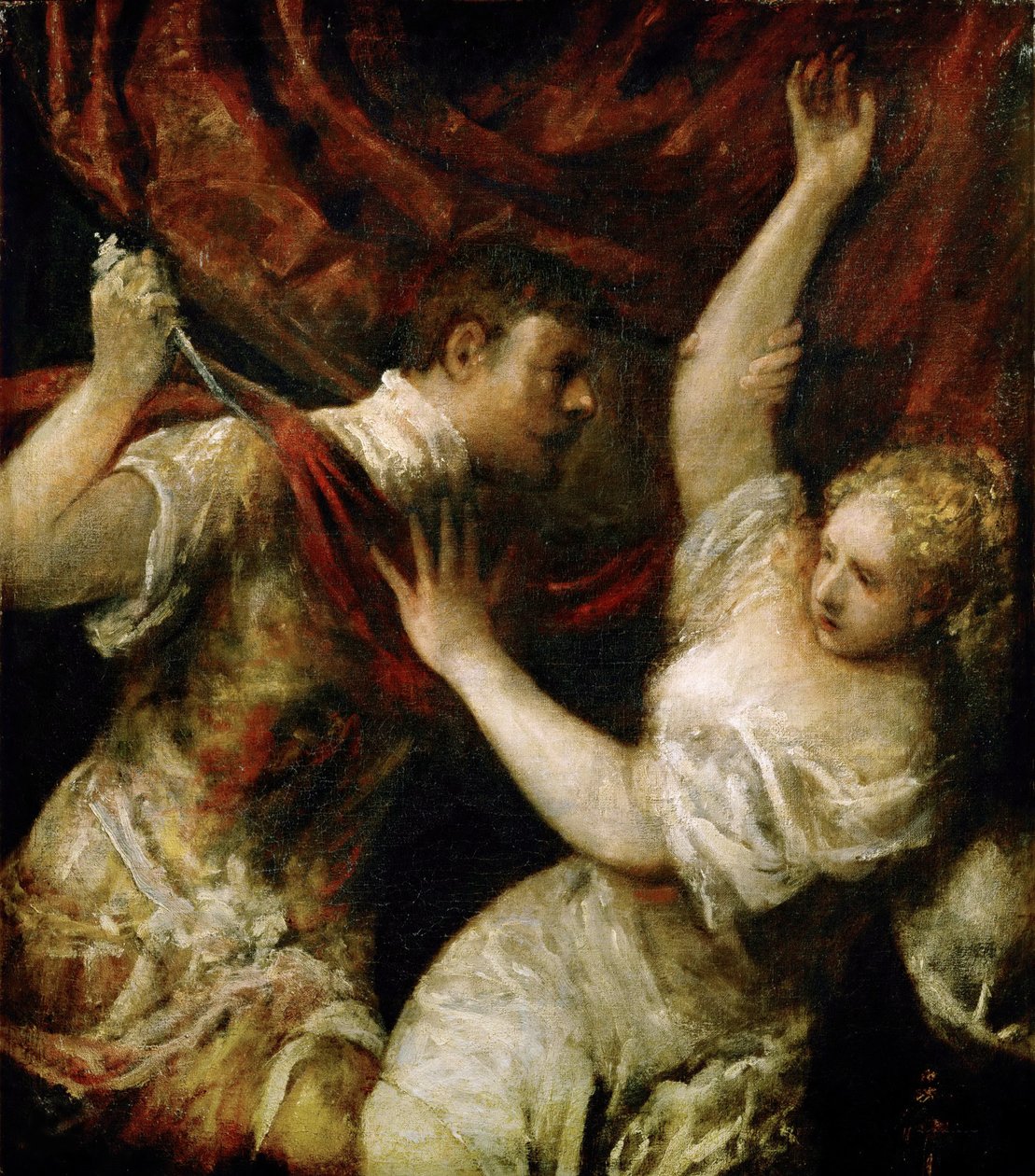 Tarquinius en Lucretia, ca. 1575 door Titian