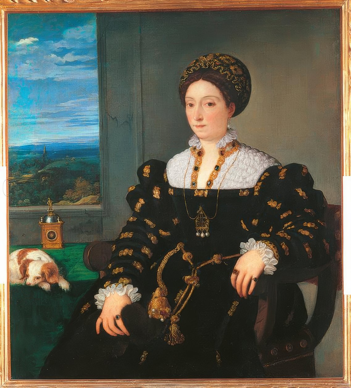 Italië, Toscane, Florence, Uffizi Galerij door Tiziano Vecelli