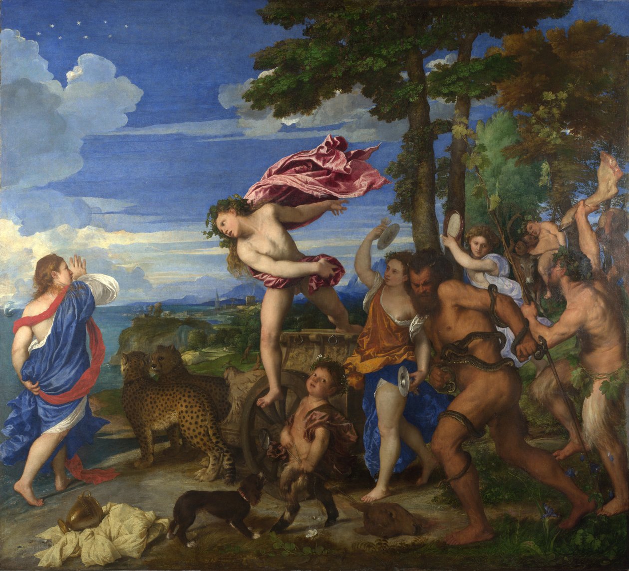 Bacchus en Ariadne door Tiziano Vecelli