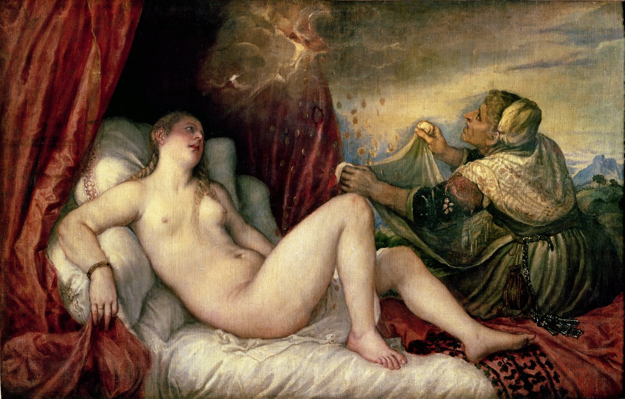 Danaë, c.1554 door Tiziano Vecelli