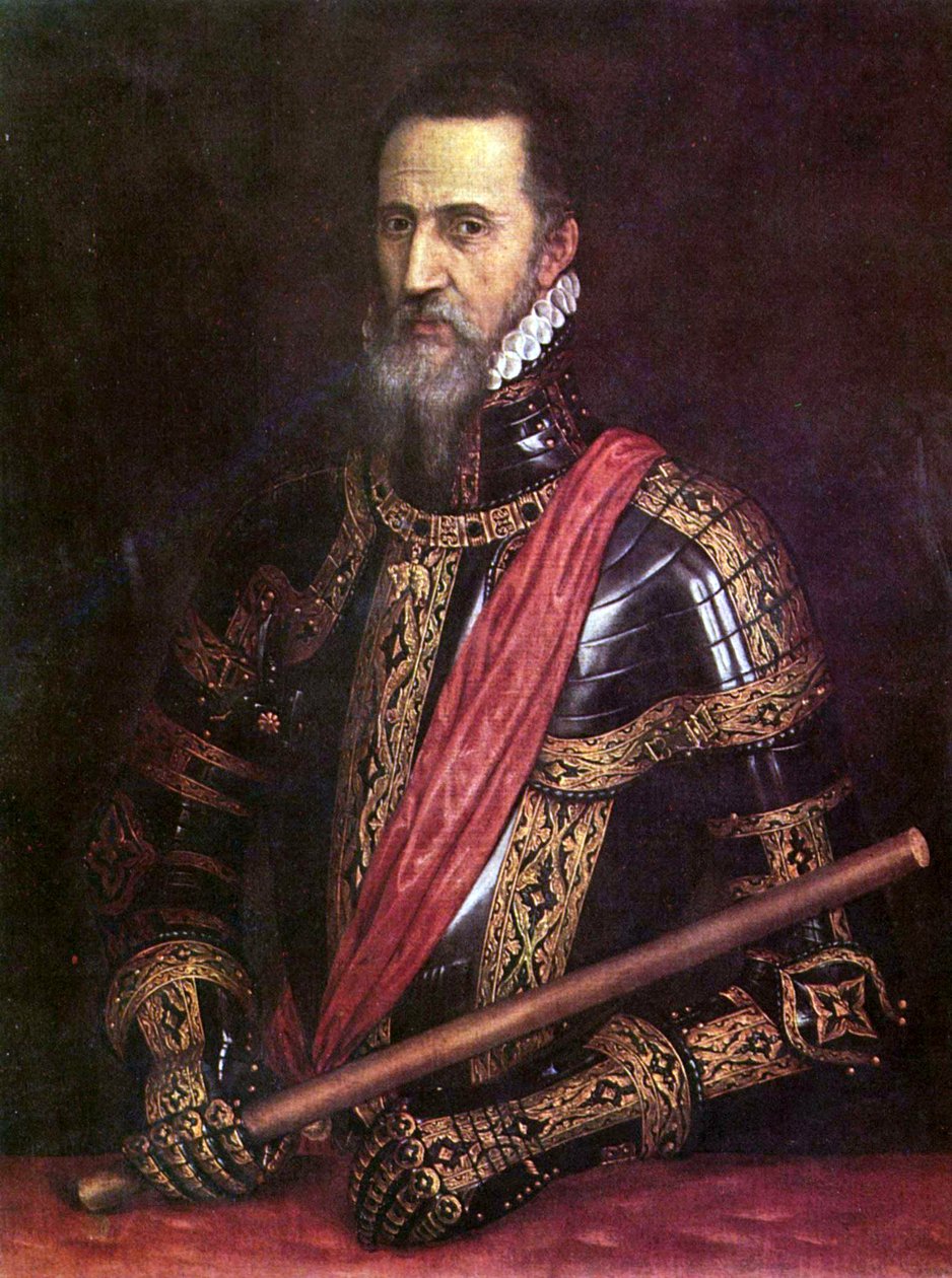 Portret van Fernando Álvarez de Toledo door Tiziano Vecelli
