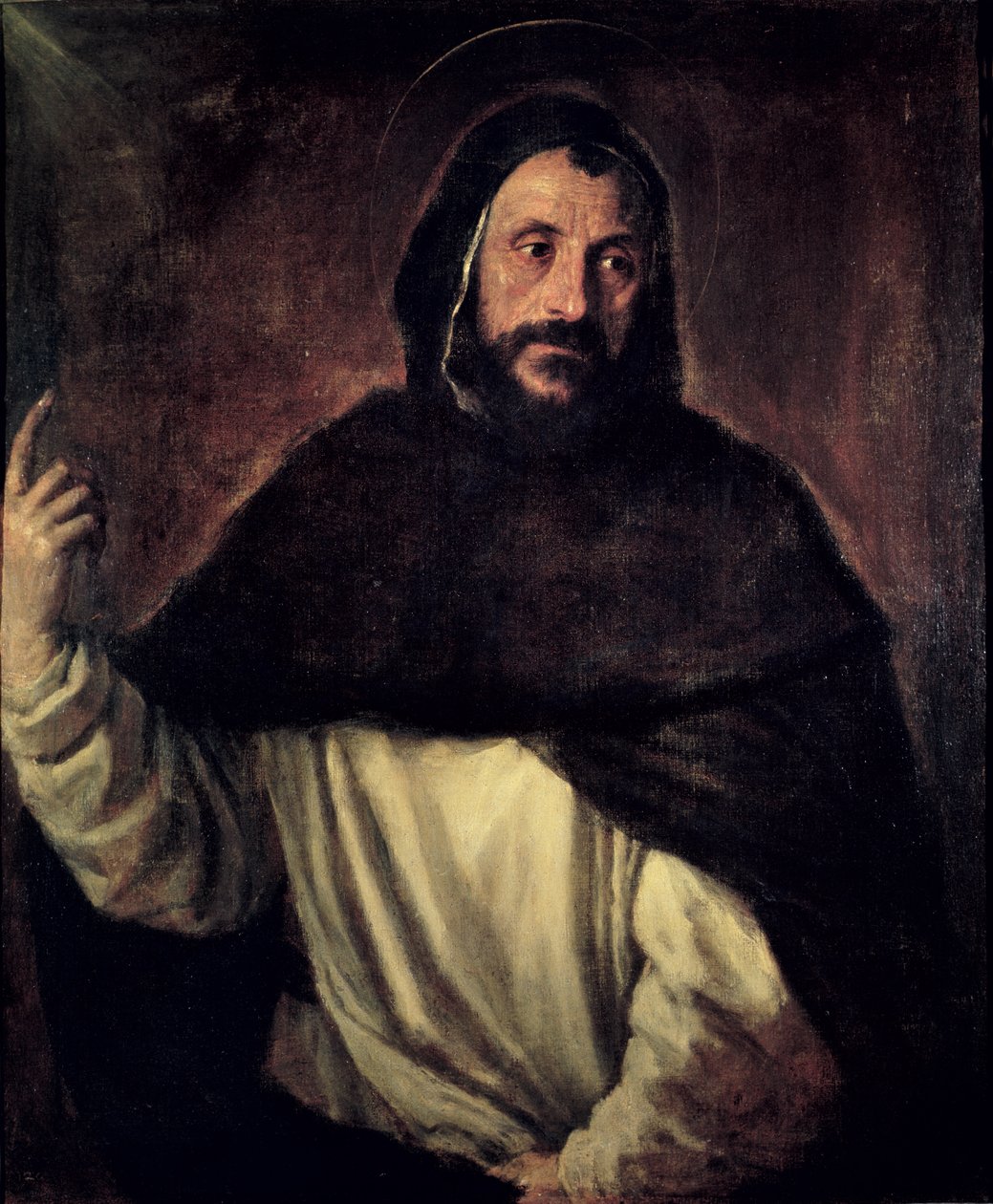 St. Dominicus (1170-1221) door Tiziano Vecelli