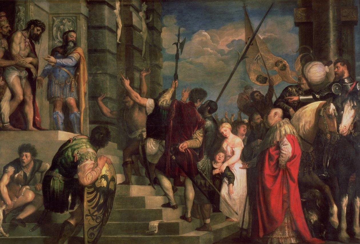 Ecce Homo, 1543 door Tiziano Vecelli