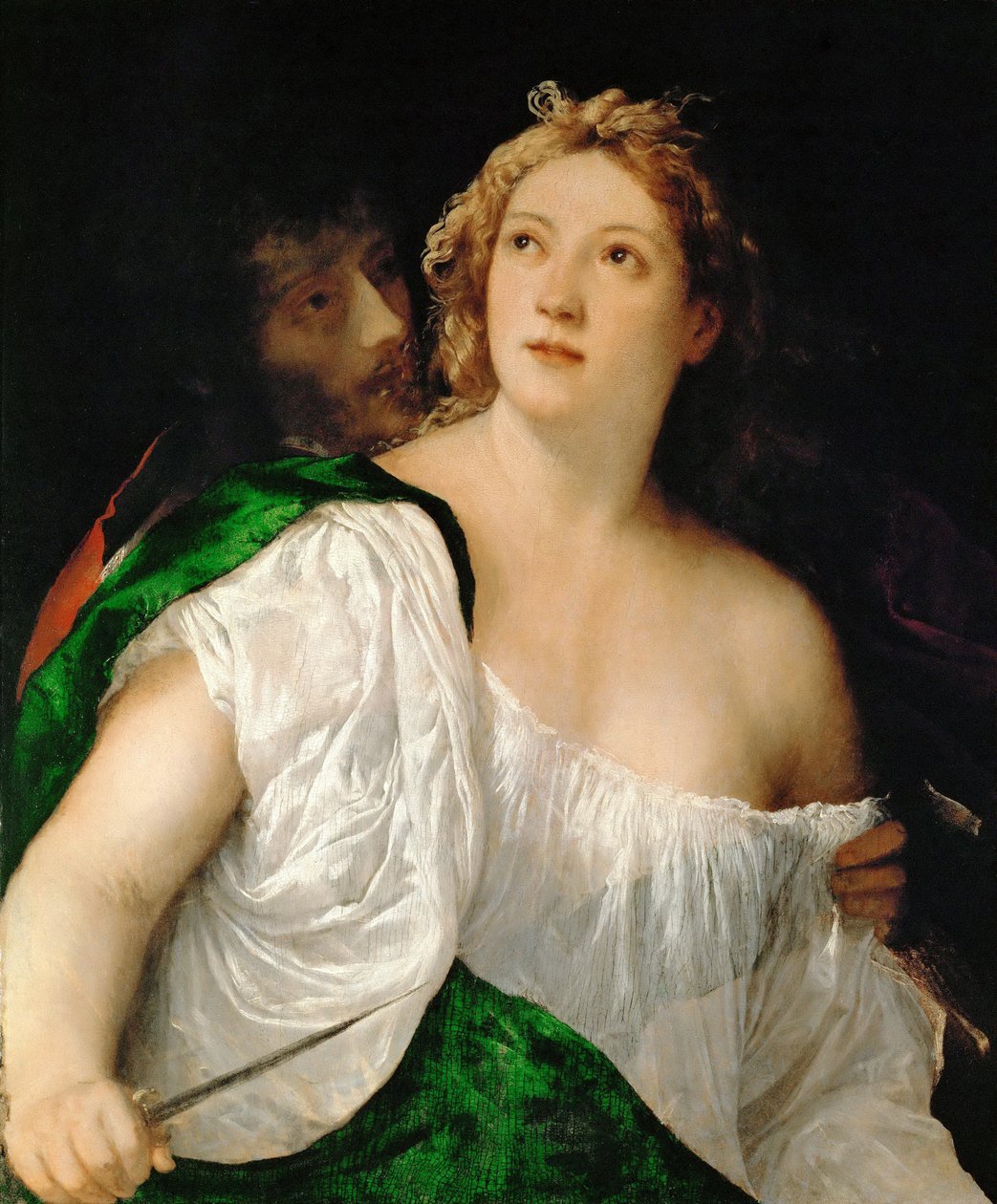 Tarquinius en Lucretia door Tiziano Vecelli