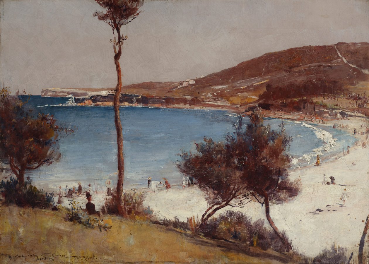 Vakantieschets in Coogee door Tom Roberts