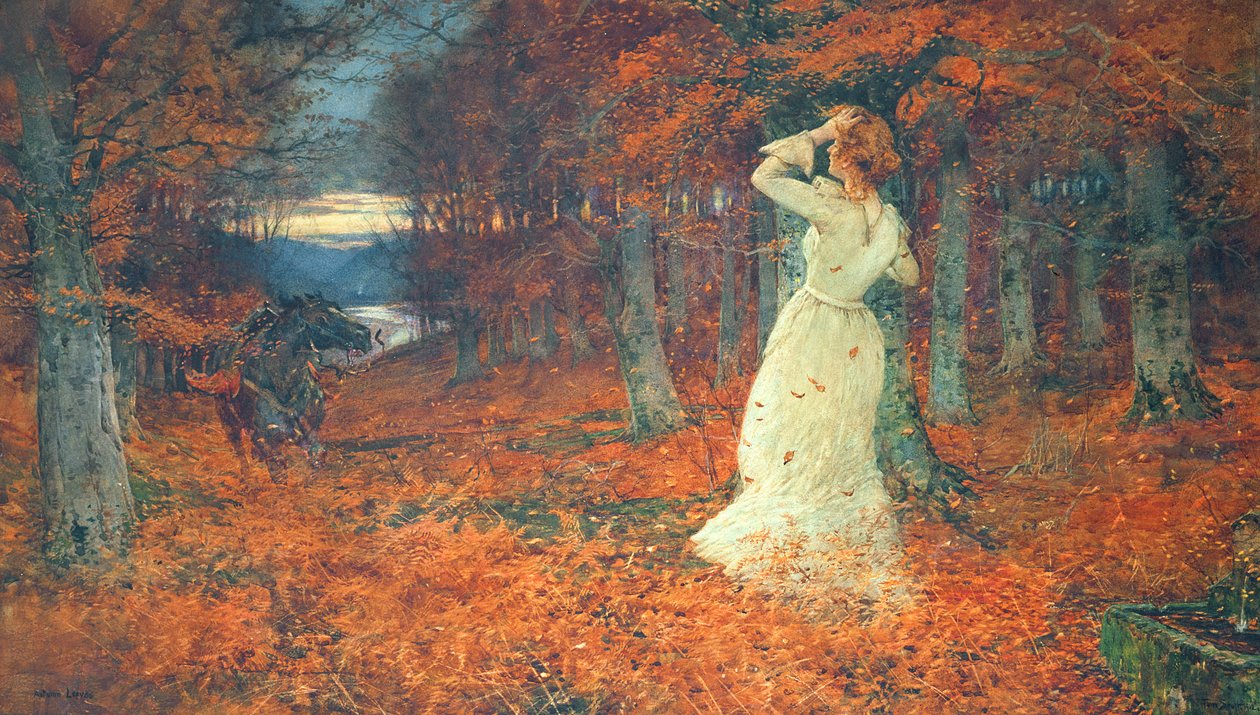 Herfstbladeren, 1902 door Tom Scott