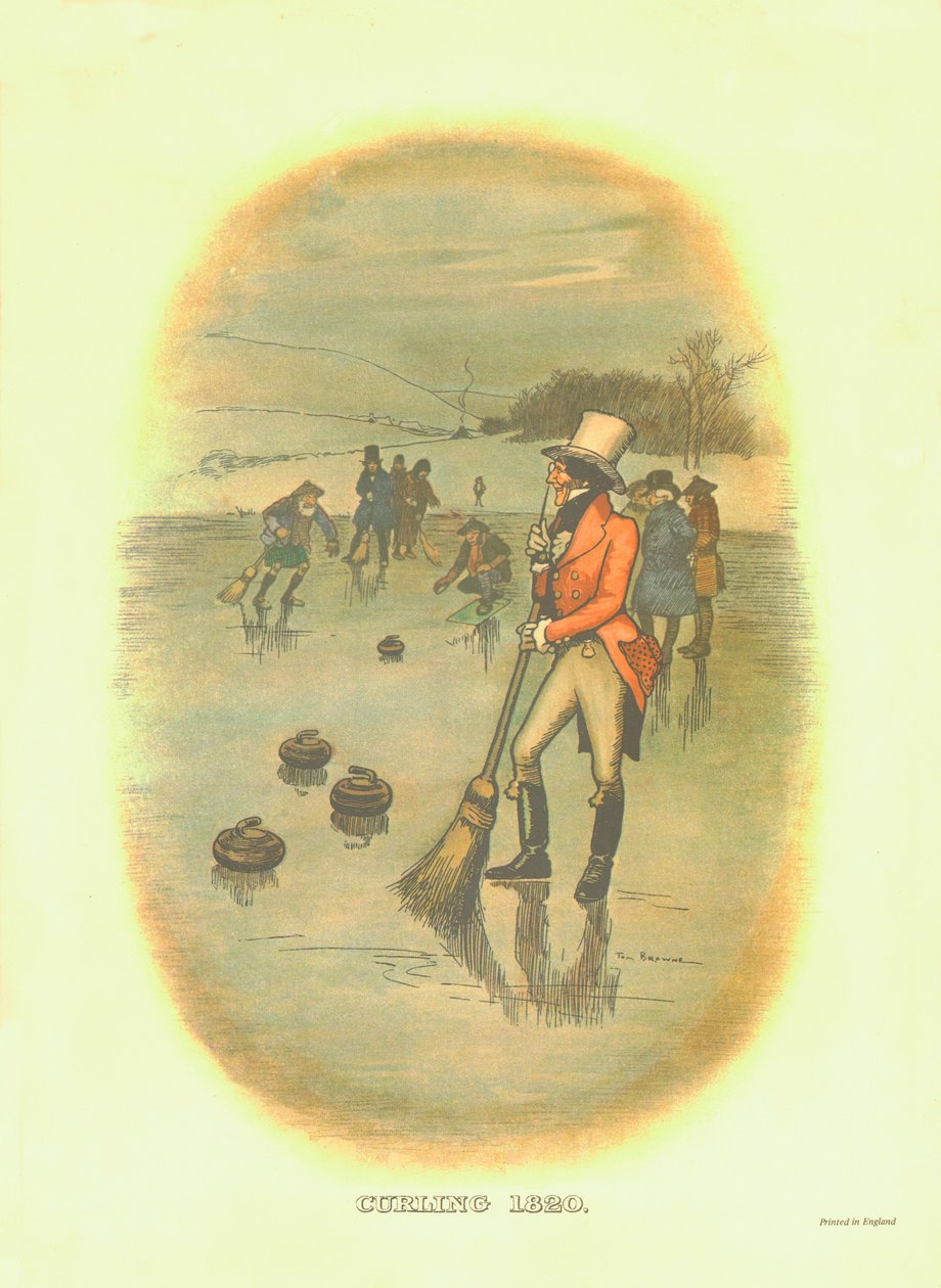Curling, 1820, ca. 1910 door Tom Browne