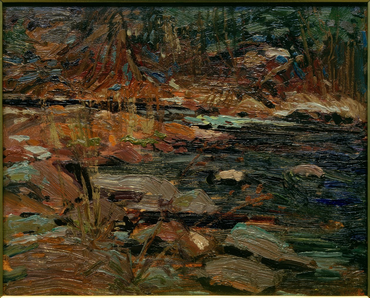 Potters Creek, Canoe Lake door Tom Thomson