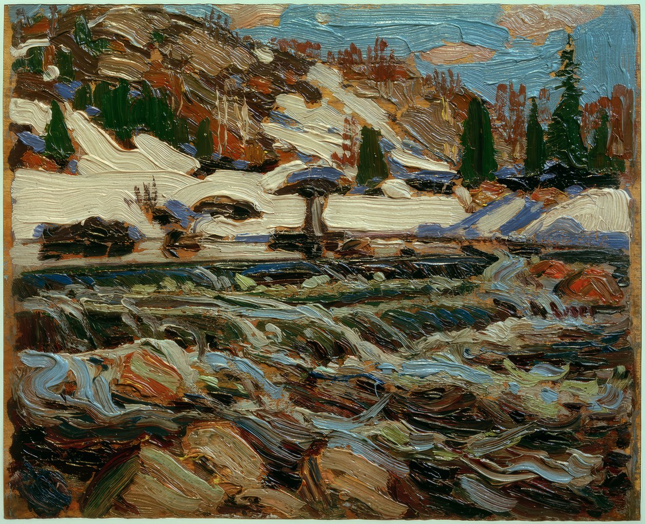 De stroomversnellingen door Tom Thomson