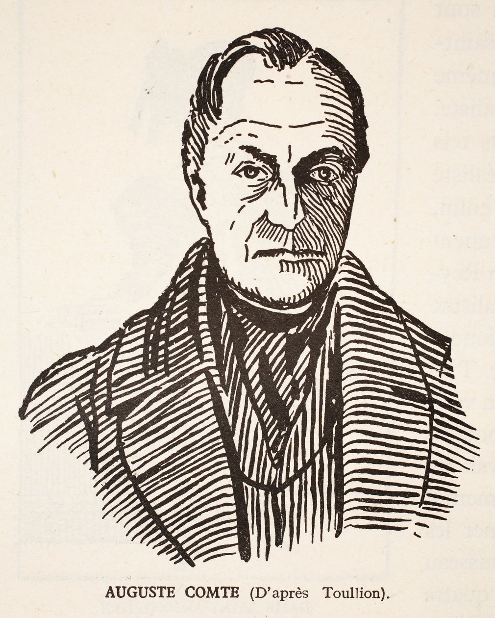 Auguste Comte door Tony Toullion