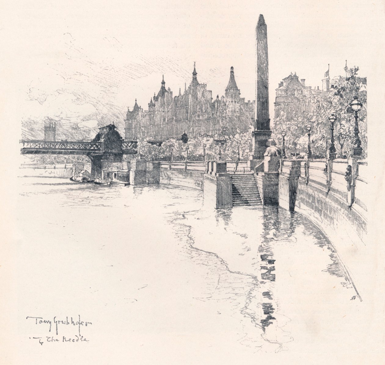 De naald, ca. 1902 door Tony Grubhofer