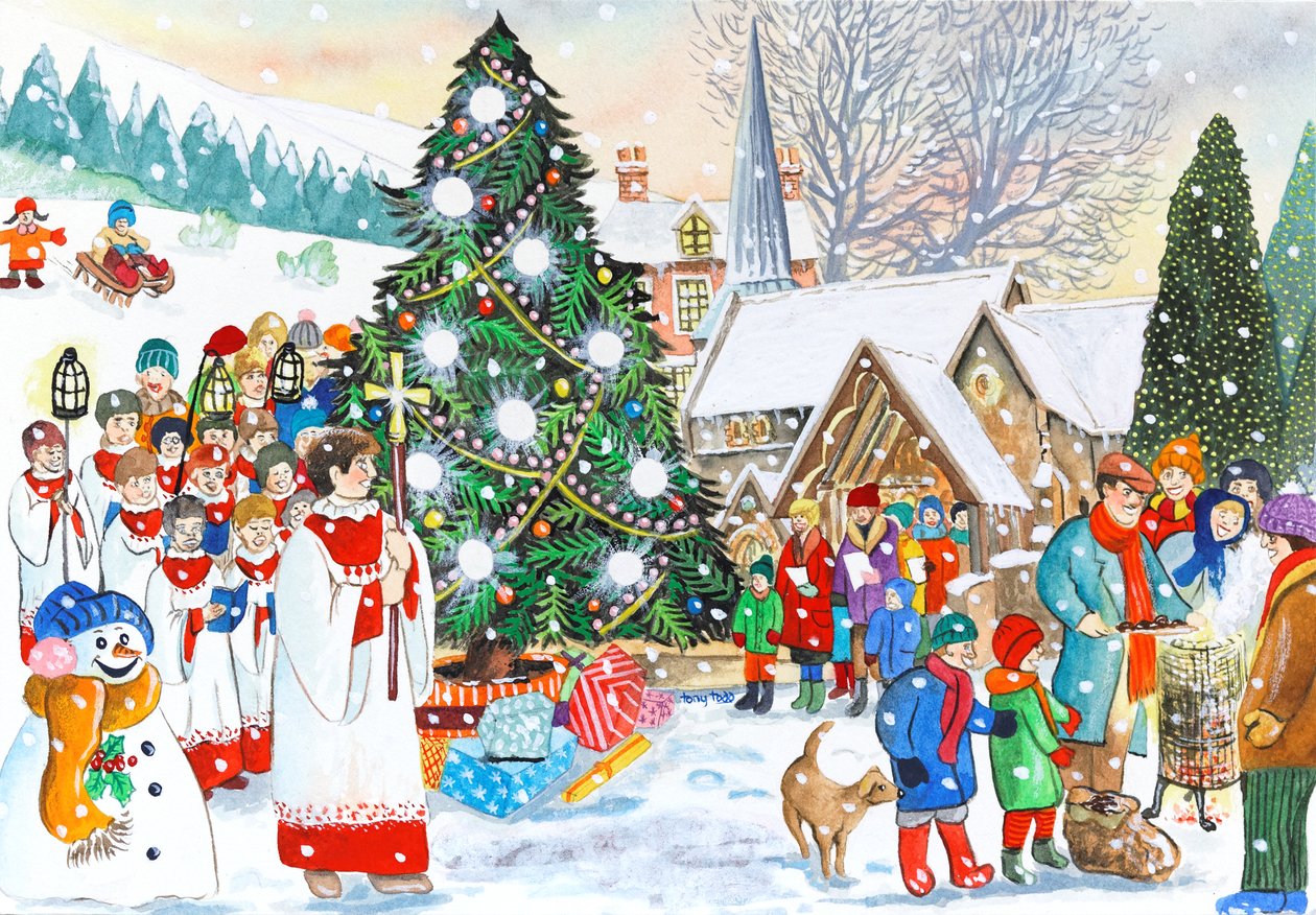 Dorp Kerstmis door Tony Todd